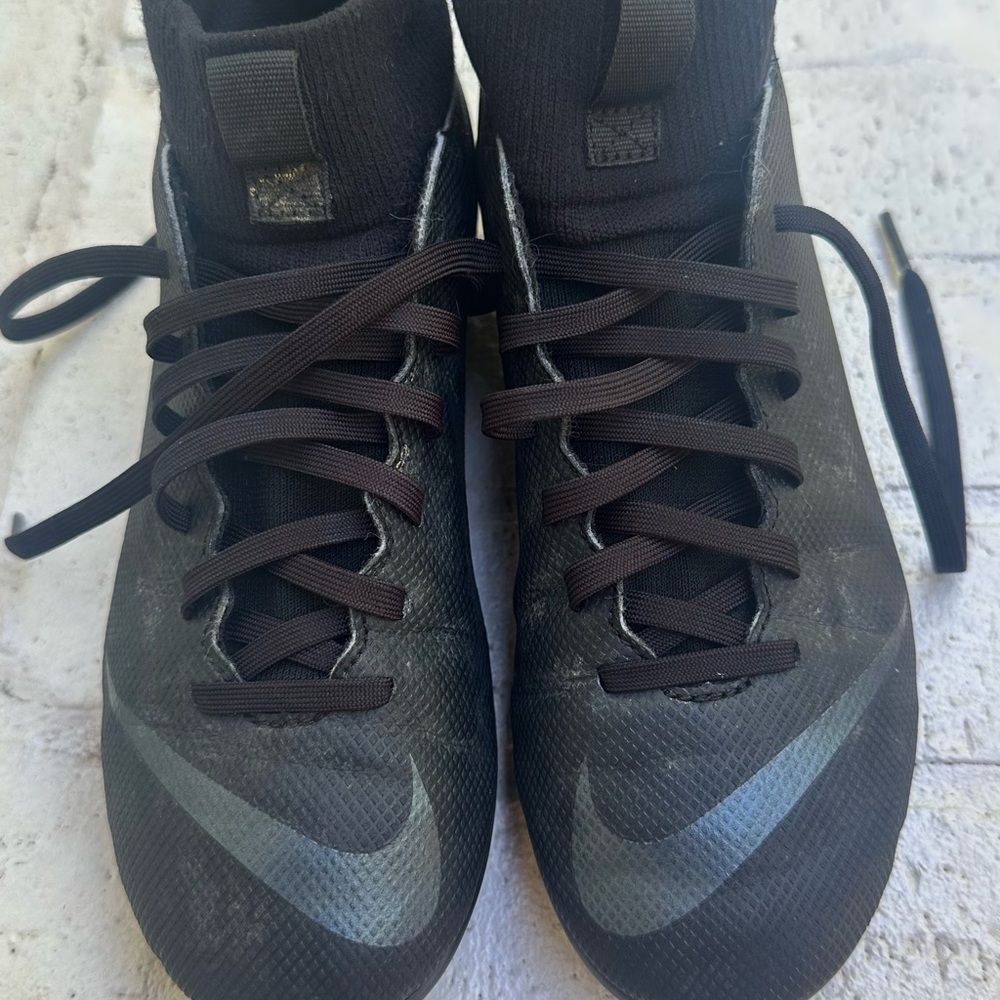 Nike Black and Gray Kids Athletic Shoes